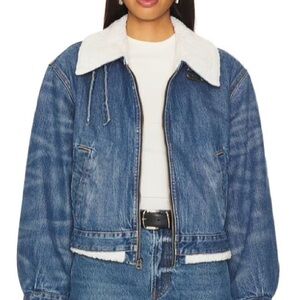 Re/Done Aviator Jacket